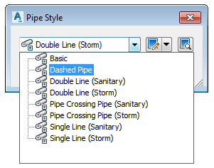 pipe style menu dropdown