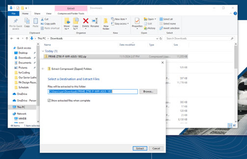 extract zip